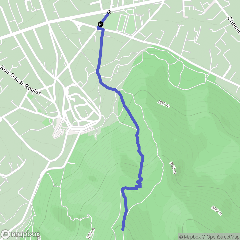 Robion : carte du parcours de randonnée - France