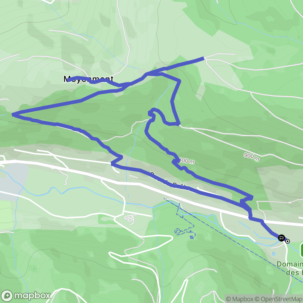 La Bresse : carte du parcours de randonnée - France