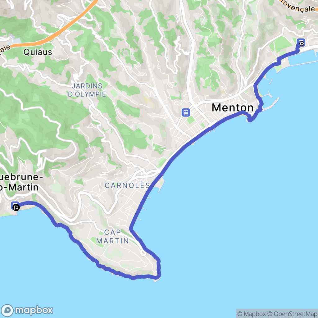 Menton: routekaart voor buitenactiviteiten - France