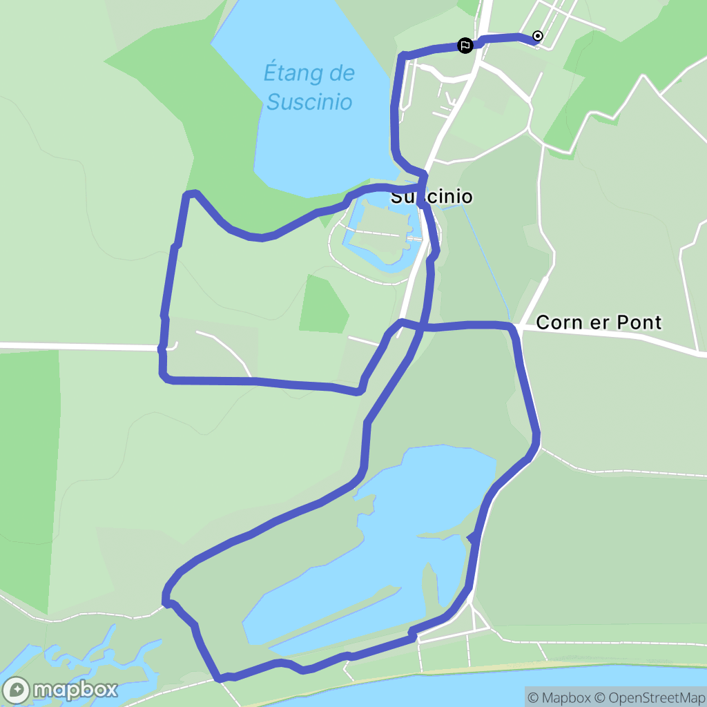 Sarzeau : carte du parcours de randonnée - France