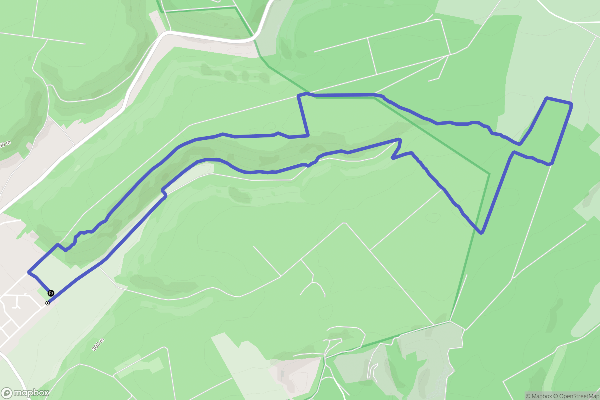 Vignot : carte du parcours de randonnée - France