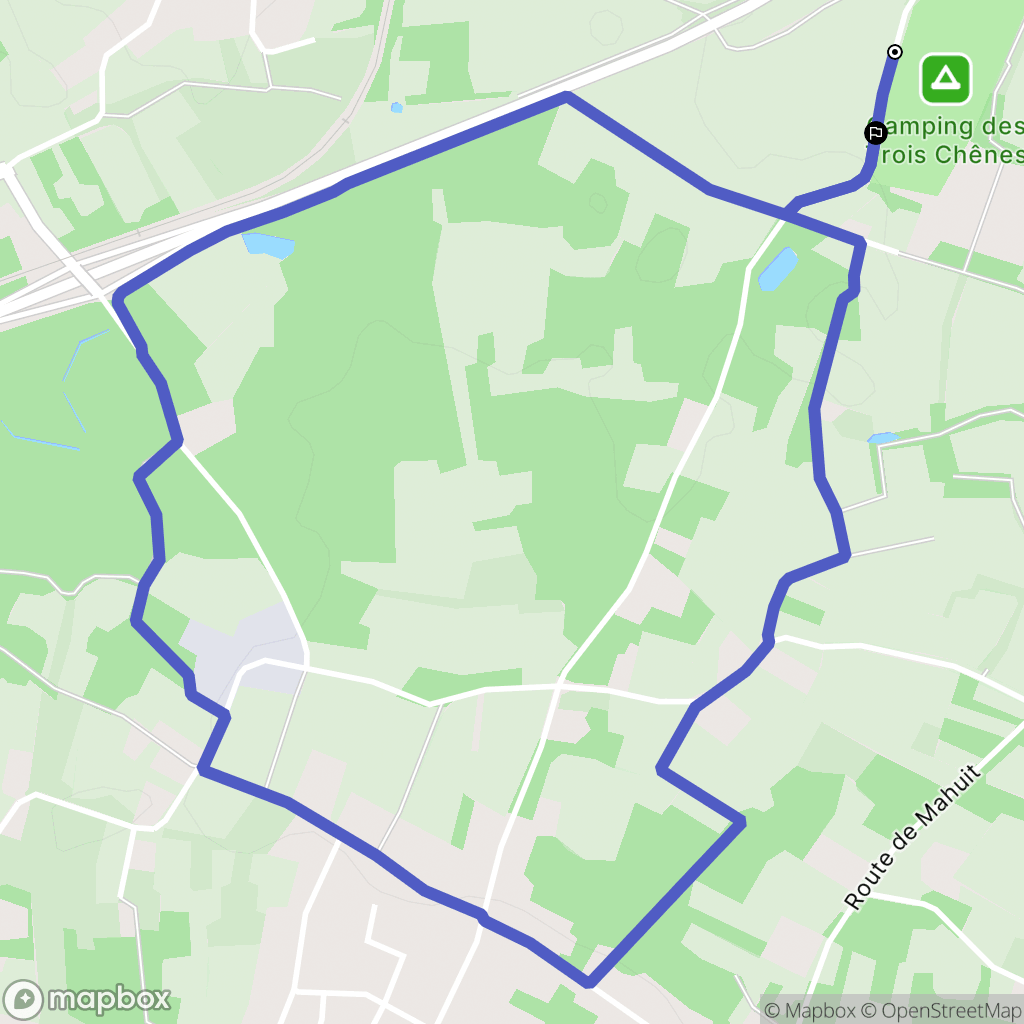 Pornichet : carte du parcours de randonnée - France