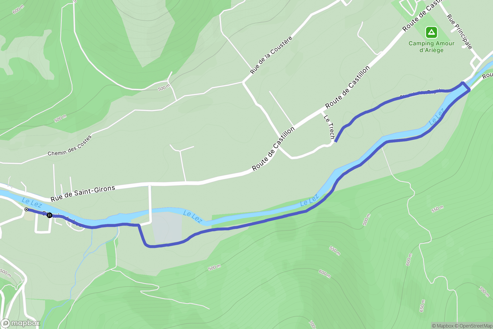Engomer : carte du parcours de randonnée - France