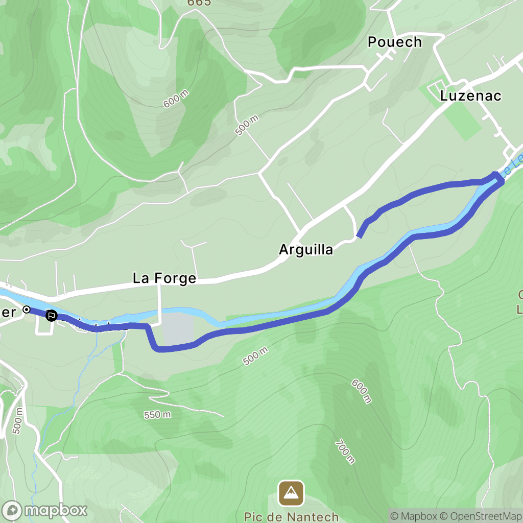 Engomer : carte du parcours de randonnée - France
