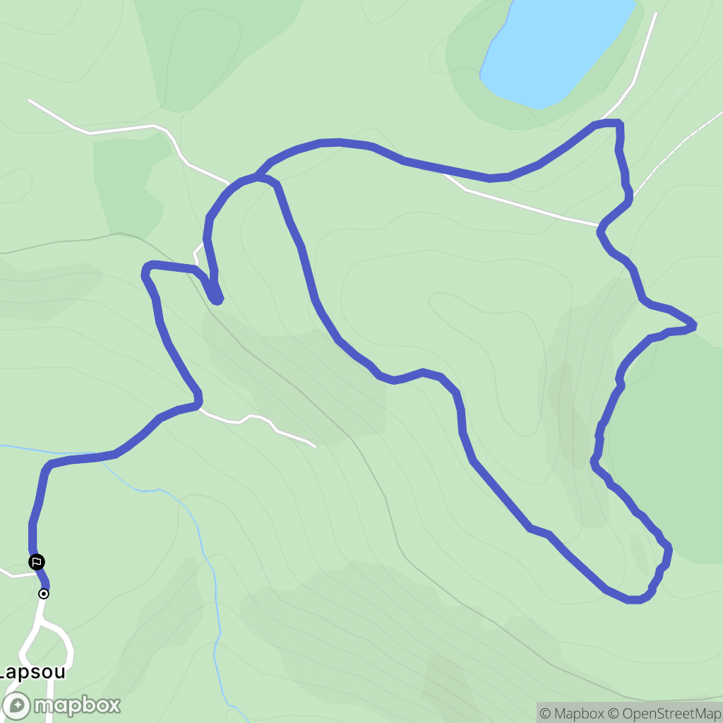 Murat : carte du parcours de randonnée - France