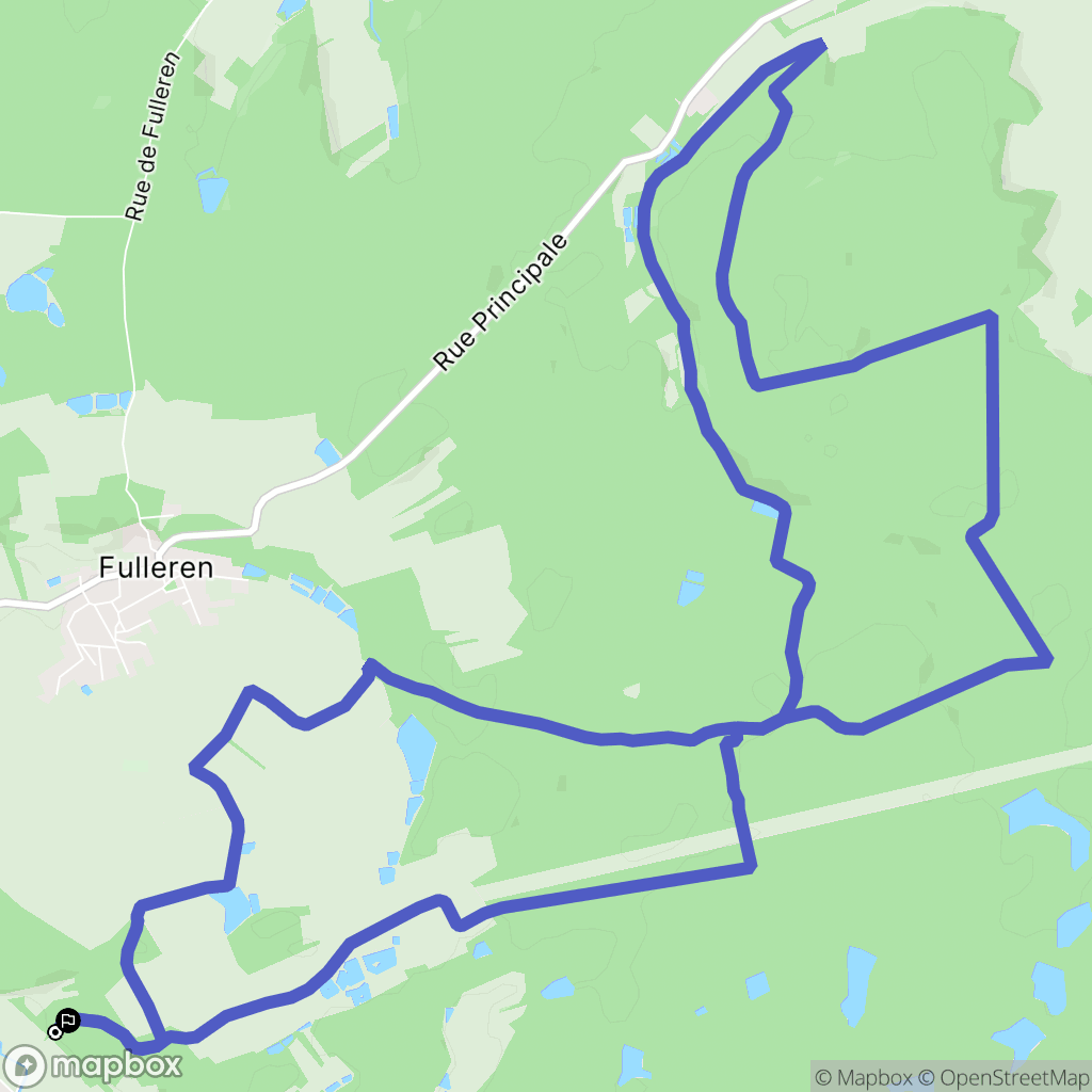 Hindlingen : carte du parcours de randonnée - France