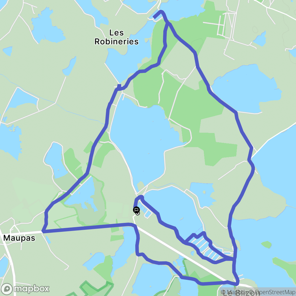 Rosnay : carte du parcours de randonnée - France