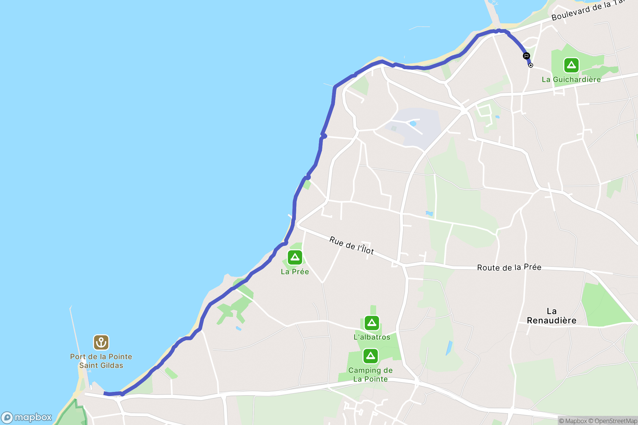 La Plaine-sur-Mer: routekaart voor buitenactiviteiten - France