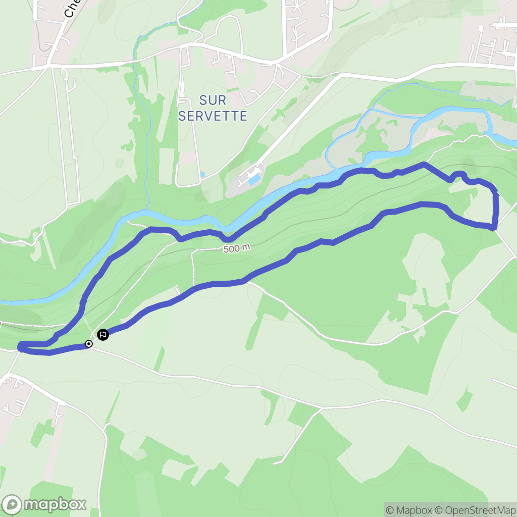 Arthaz-Pont-Notre-Dame : carte du parcours de randonnée - France
