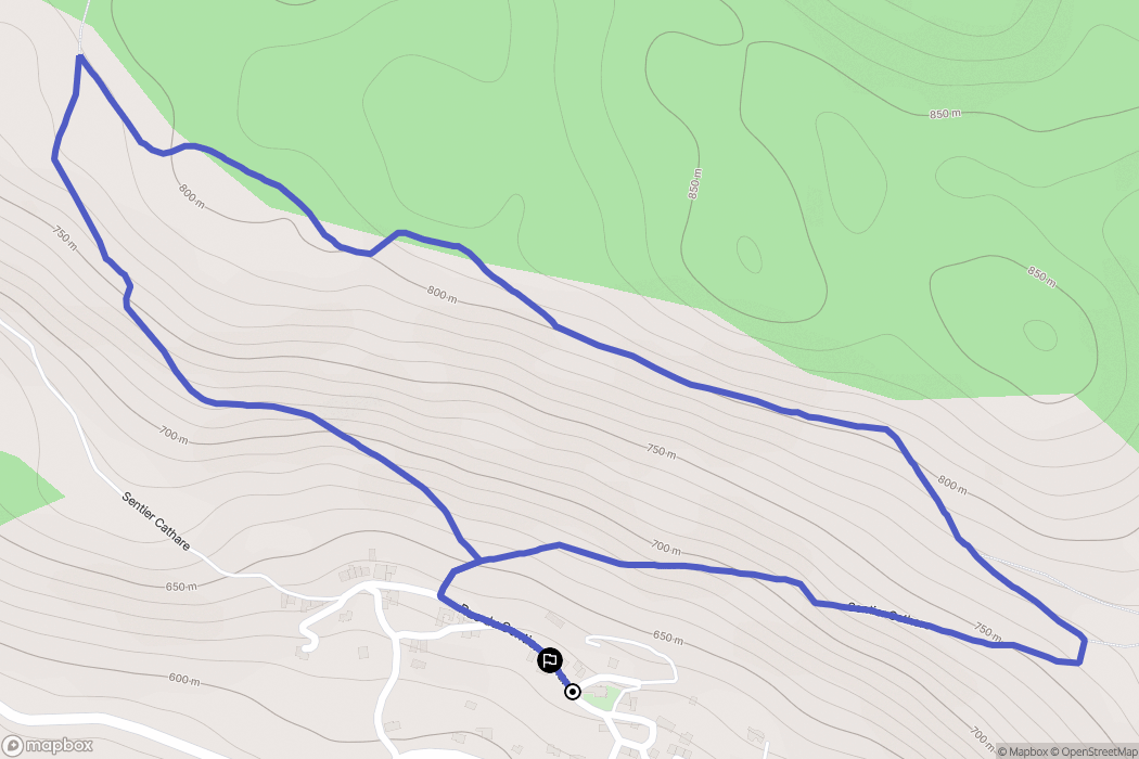 Leychert : carte du parcours de randonnée - France