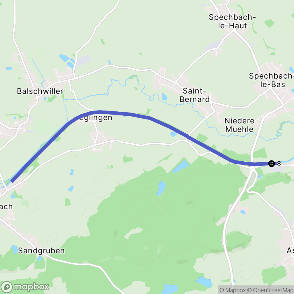 Heidwiller : carte du parcours de randonnée - France