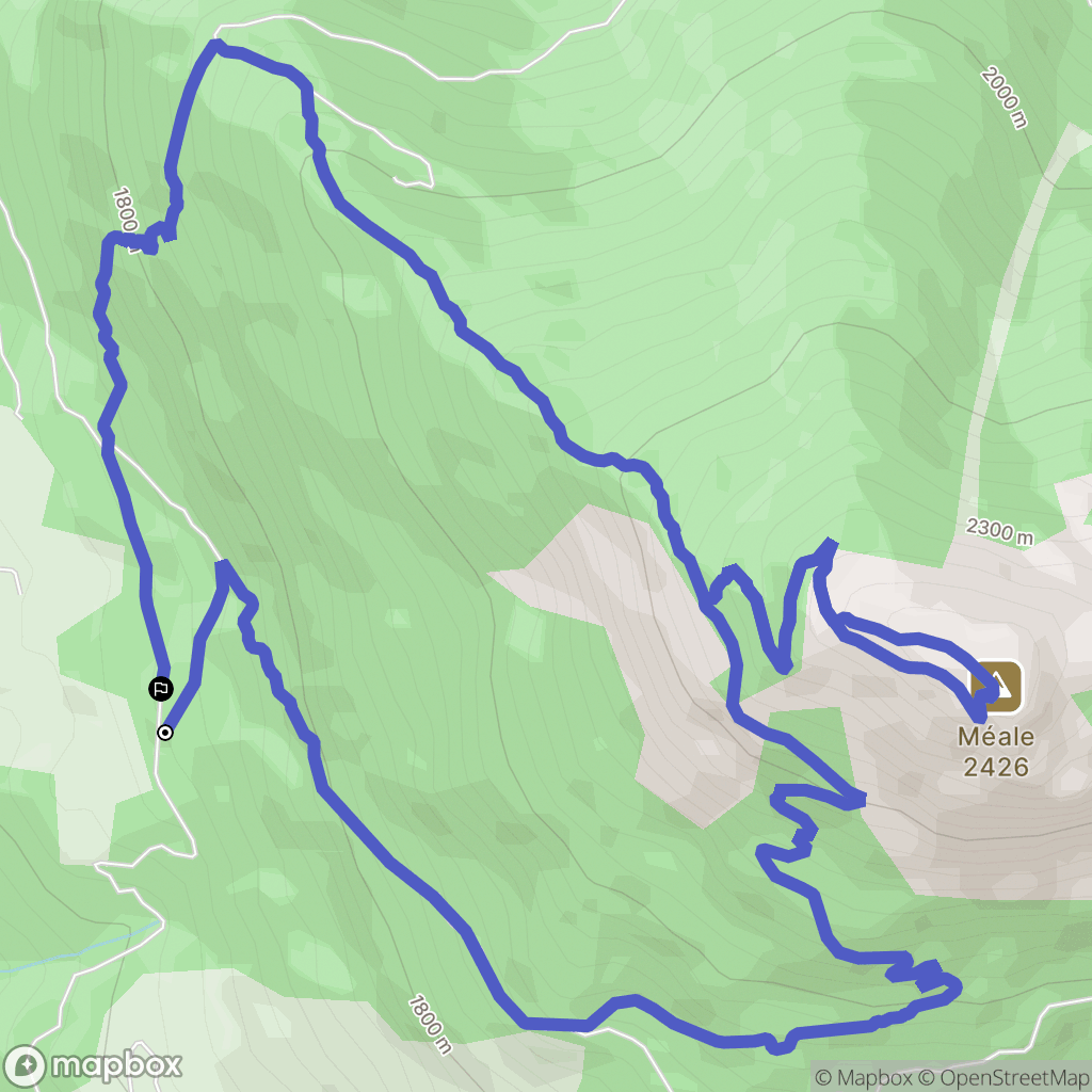 Saint-Sauveur : carte du parcours de randonnée - France