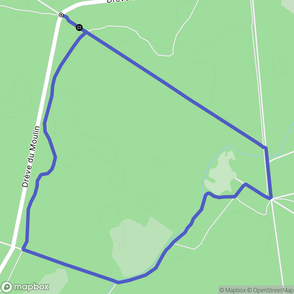 Saint-Amand-les-Eaux : carte du parcours de randonnée - France