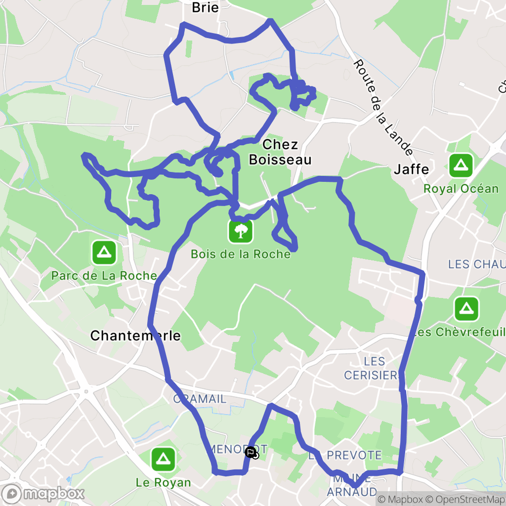 Royan : carte du parcours de randonnée - France