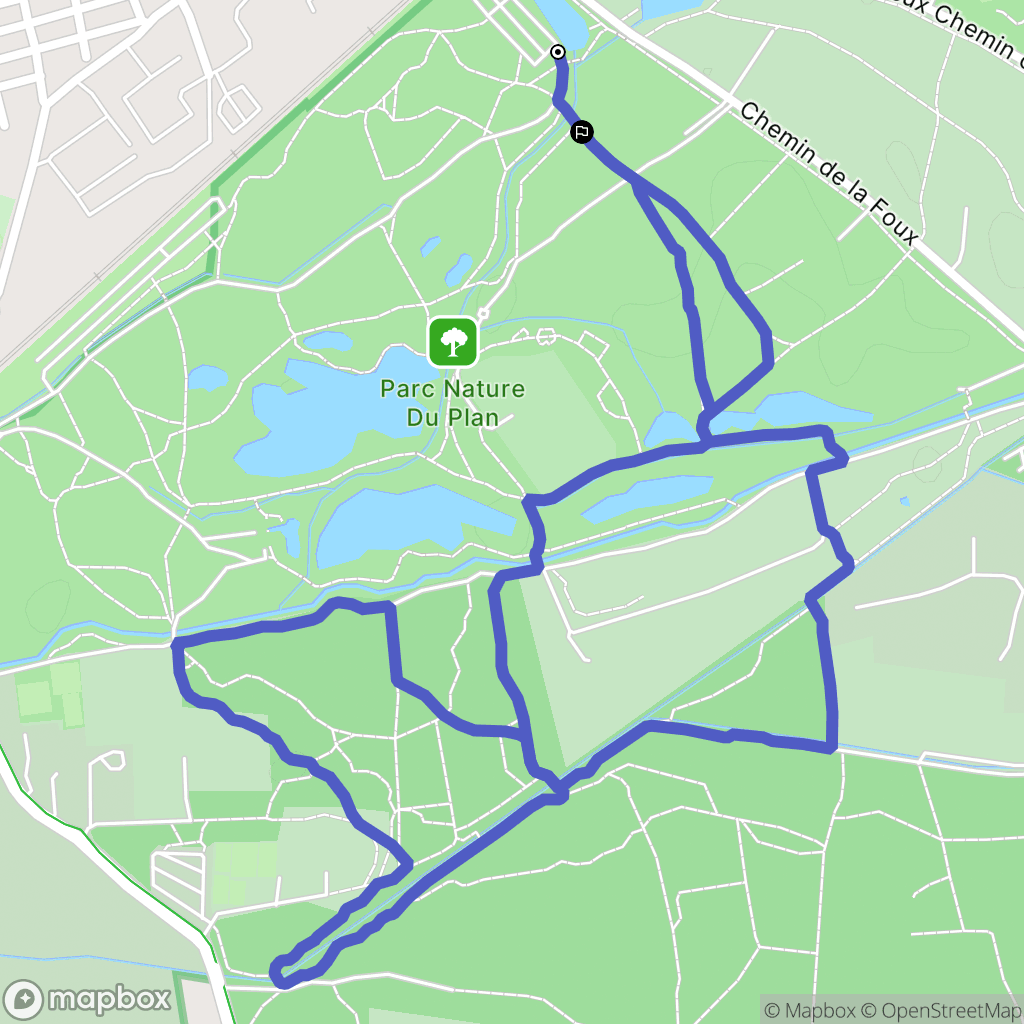 La Garde : carte du parcours de randonnée - France
