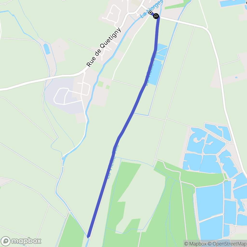 Couternon : carte du parcours de randonnée - France