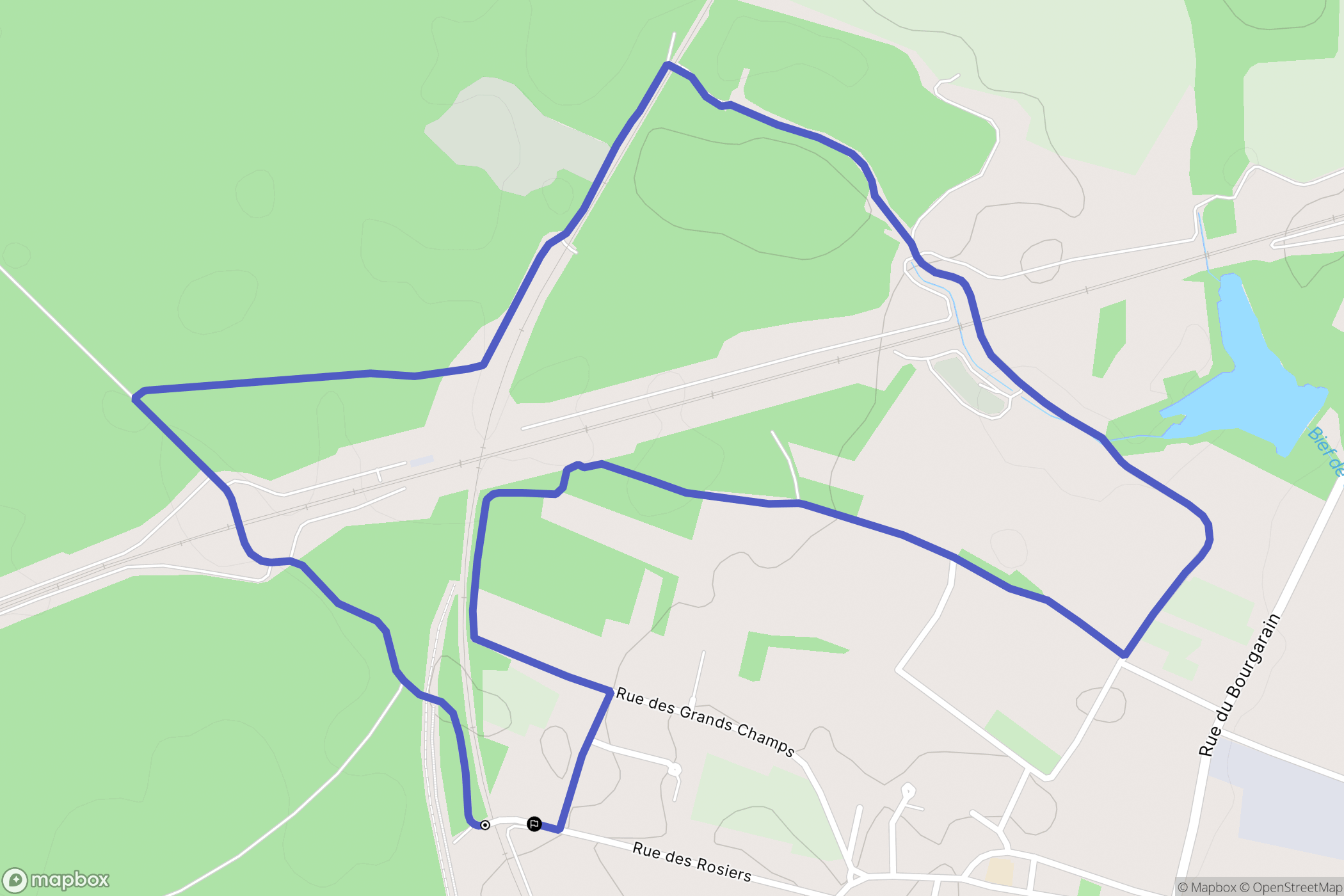 Villers-les-Pots : carte du parcours de randonnée - France