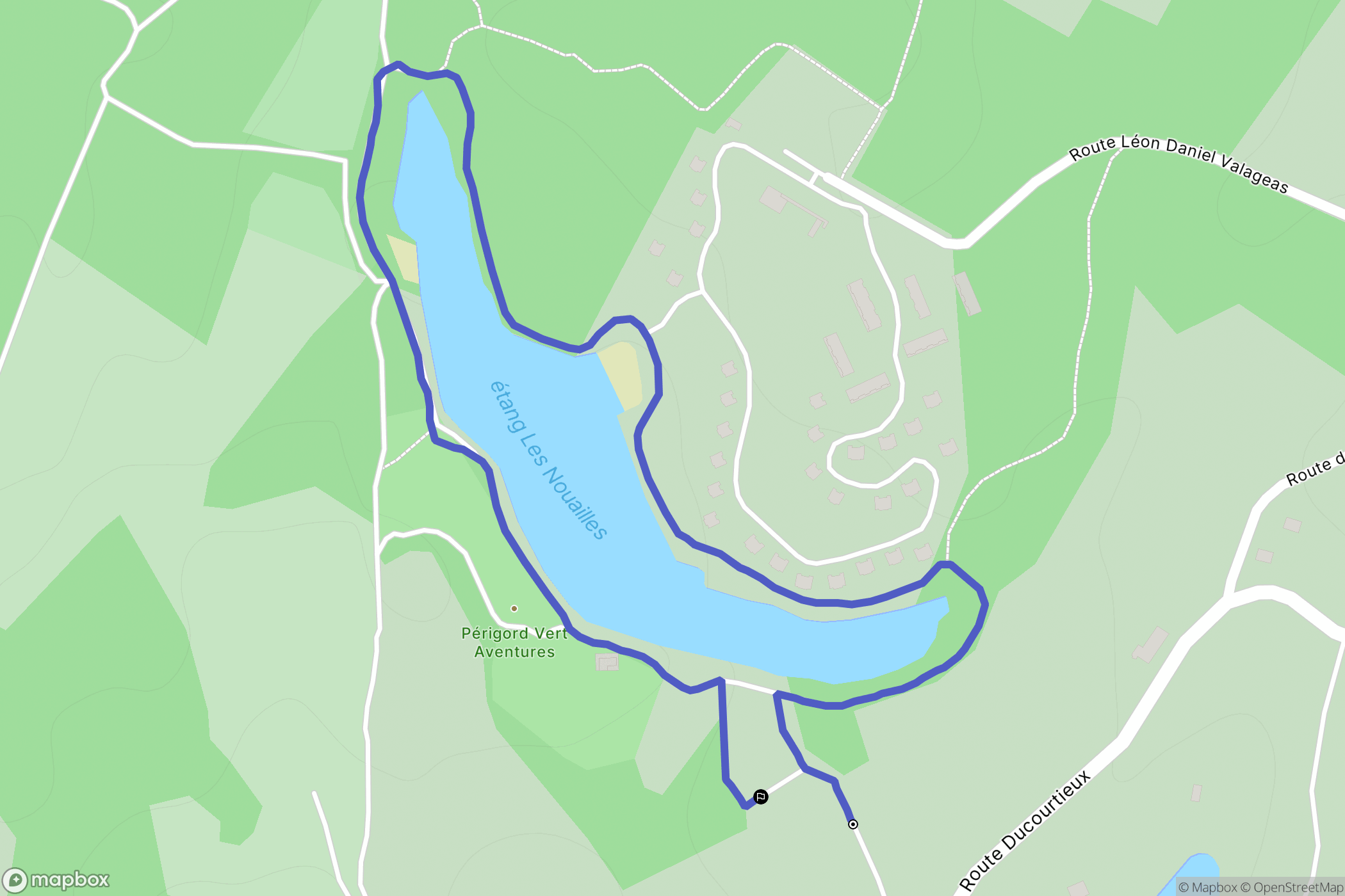 Nontron : carte du parcours de randonnée - France