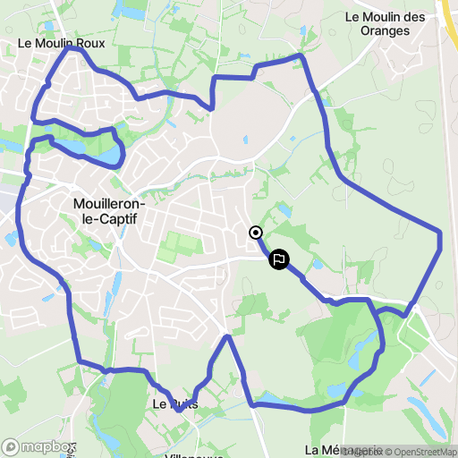 Mouilleron-le-Captif : carte du parcours de randonnée - France