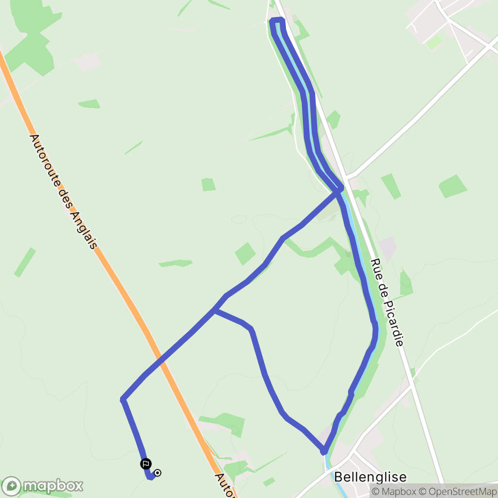 Pontruet : carte du parcours de randonnée - France