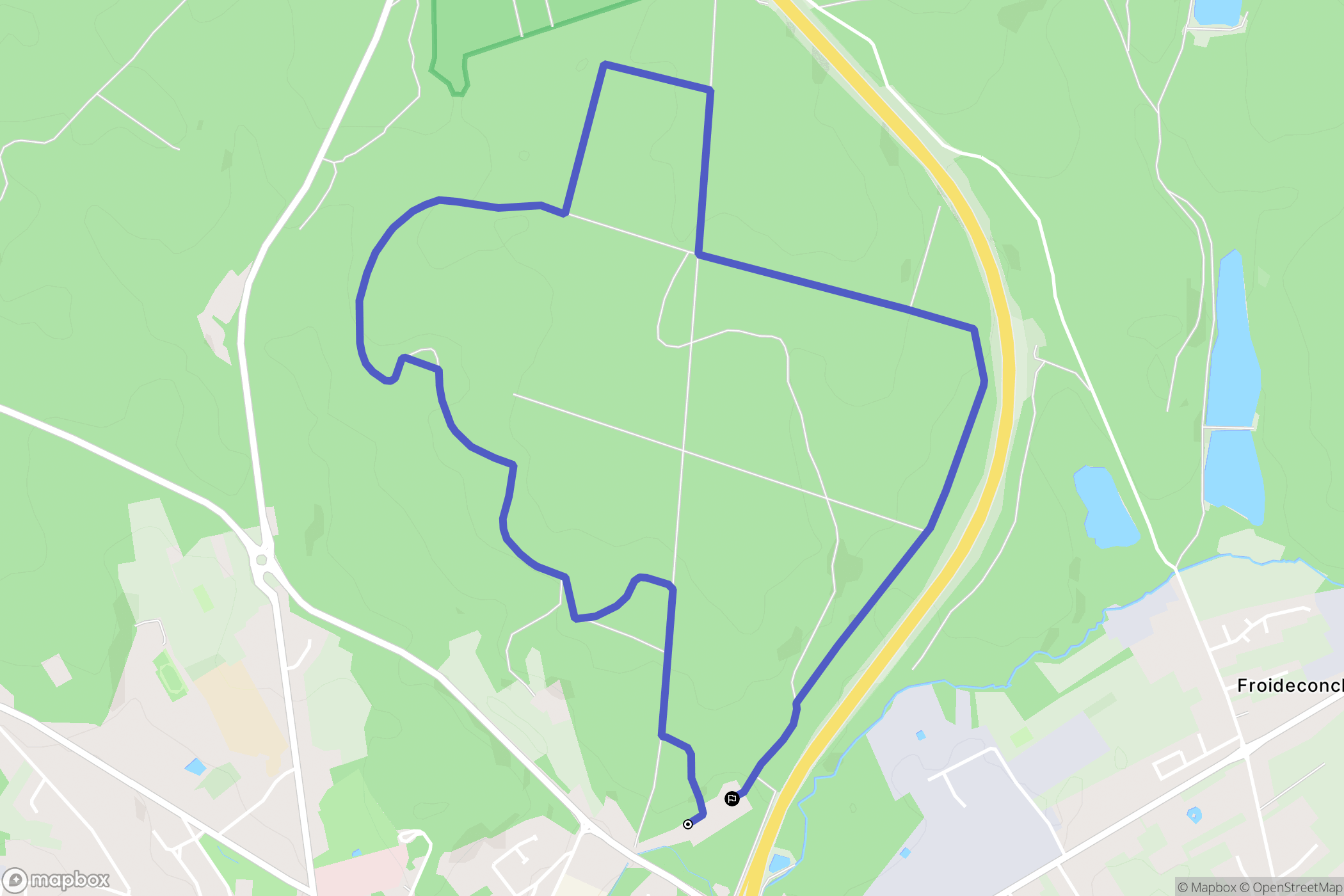 Luxeuil-les-Bains : carte du parcours de randonnée - France
