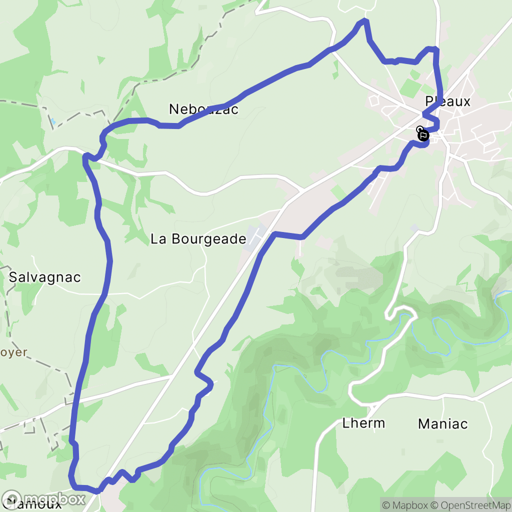 Pleaux: routekaart voor buitenactiviteiten - France