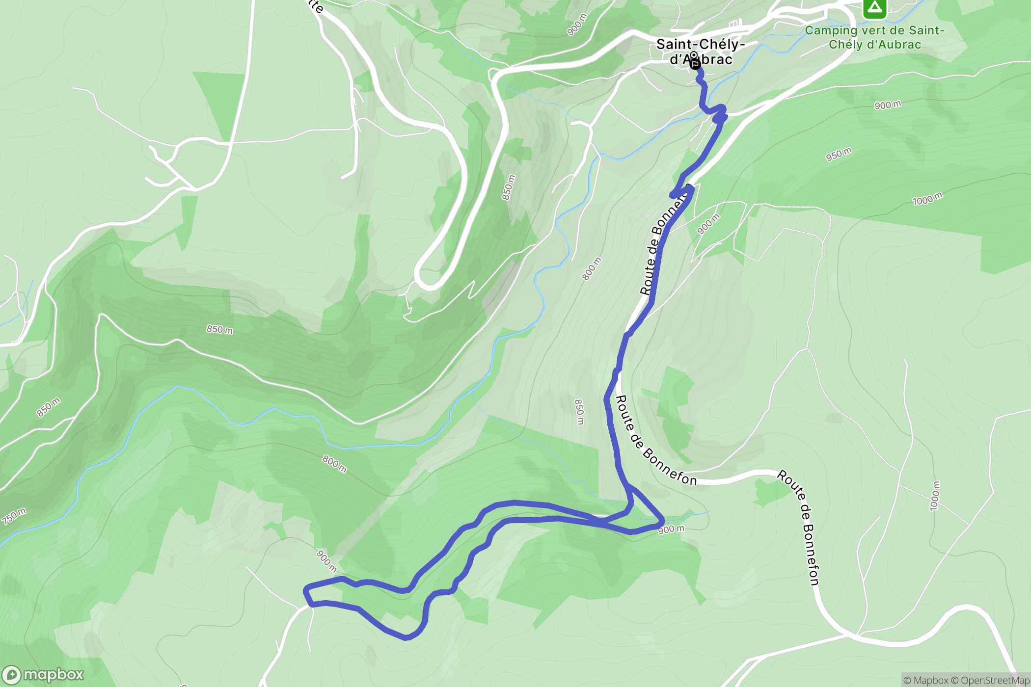 Saint-Chély-d'Aubrac: routekaart voor buitenactiviteiten - France