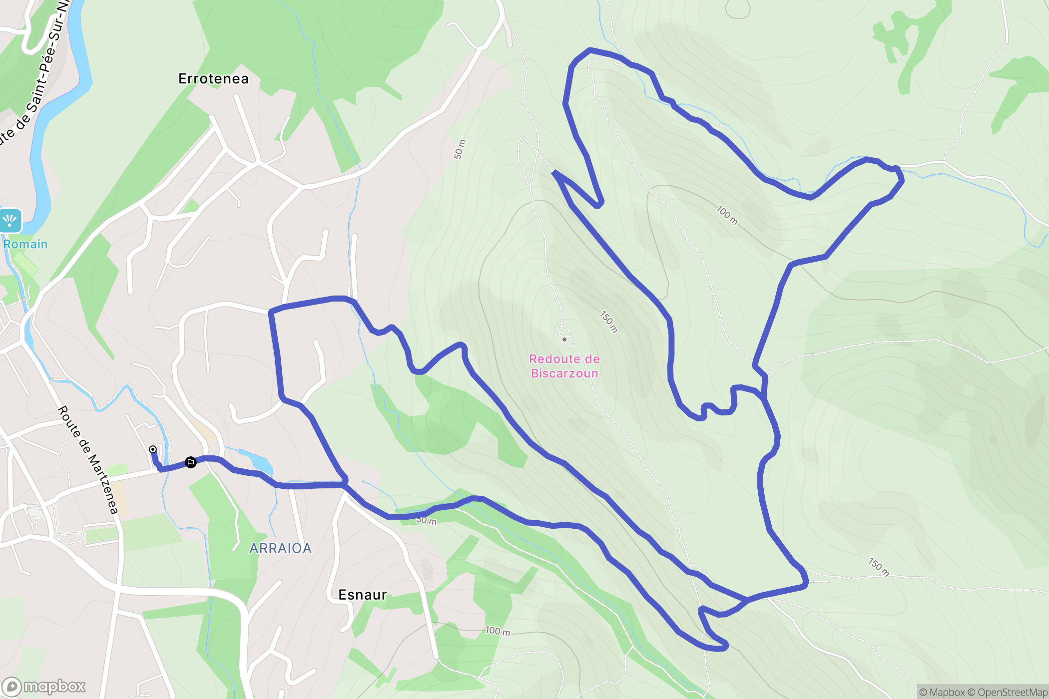 Ascain: routekaart voor buitenactiviteiten - France