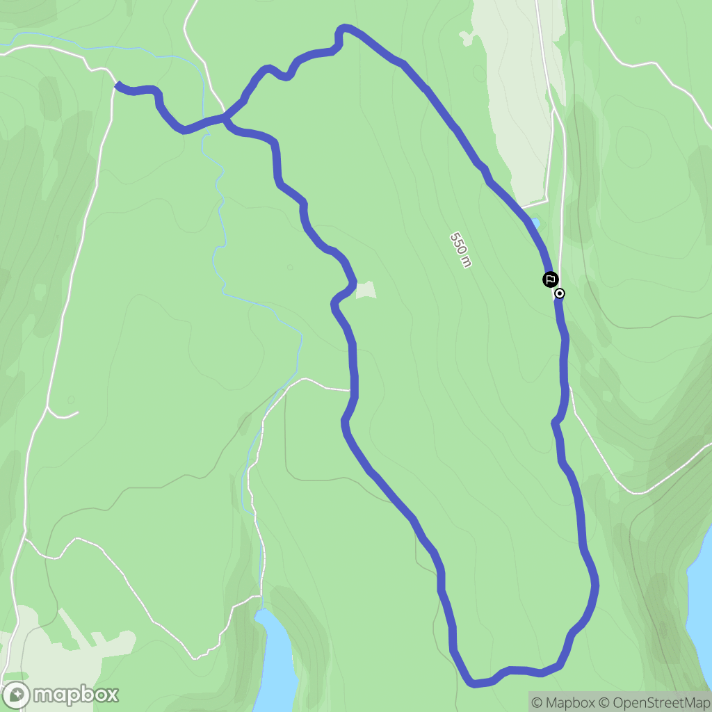 Onoz : carte du parcours de randonnée - France