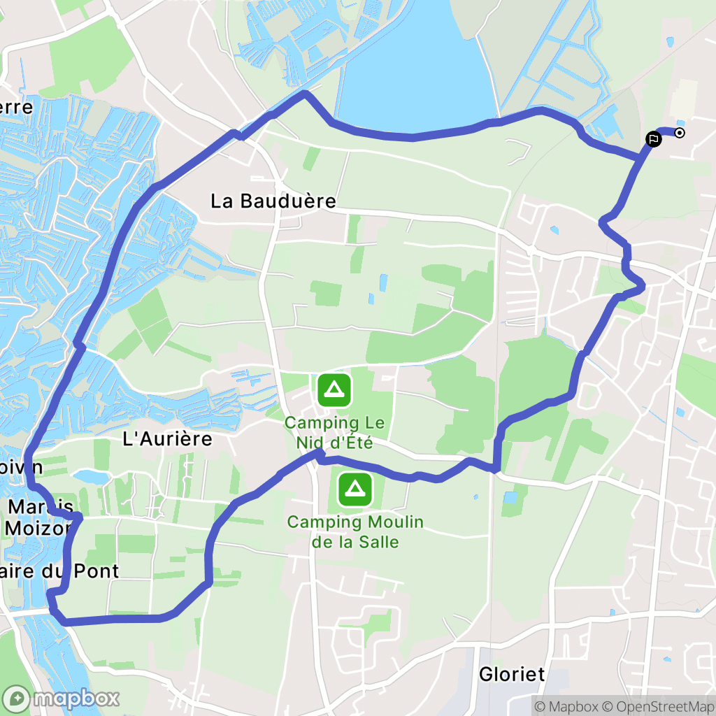 Les Sables-d'Olonne : carte du parcours de randonnée - France
