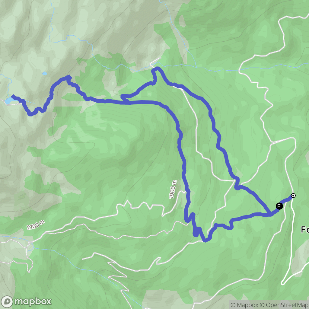 Embrun : carte du parcours de randonnée - France