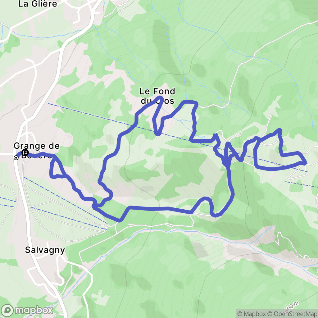 Sixt-Fer-à-Cheval : carte du parcours de randonnée - France