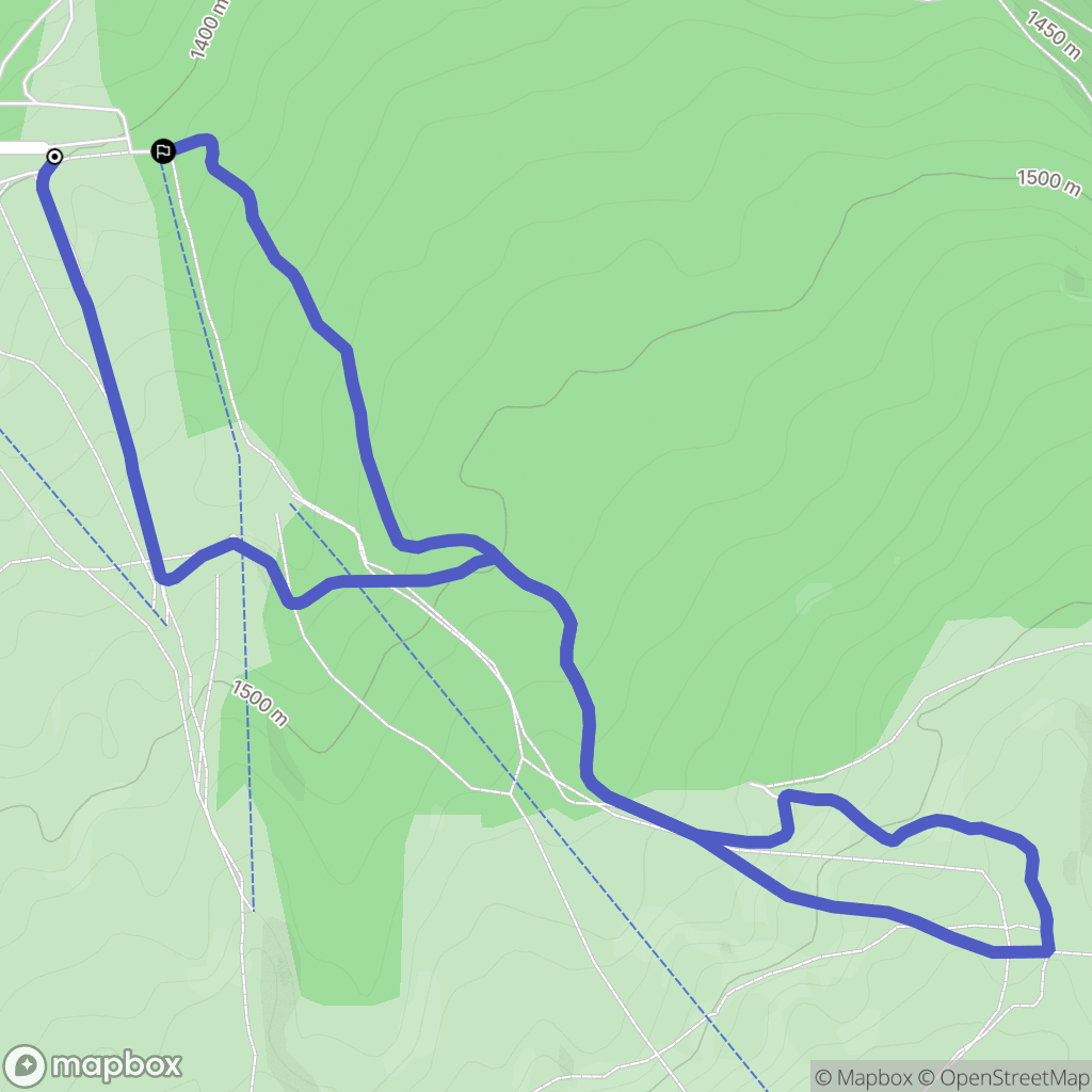 Saint-Agnan-en-Vercors : carte du parcours de randonnée - France
