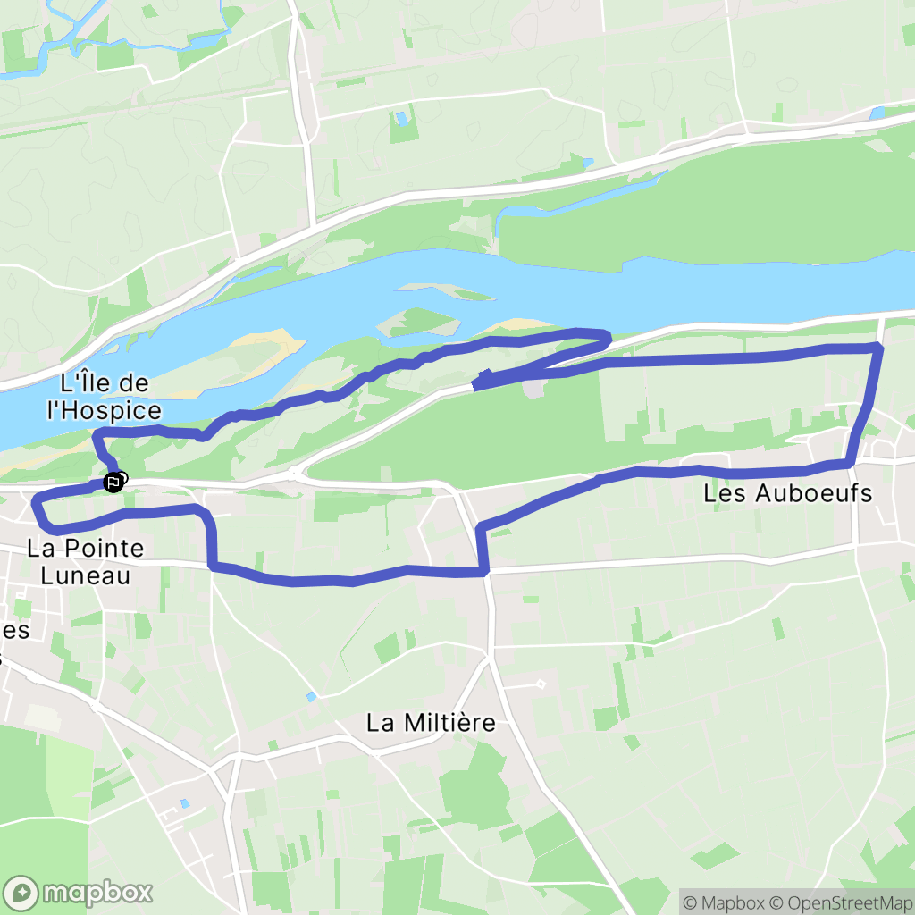 Montlouis-sur-Loire : carte du parcours de randonnée - France
