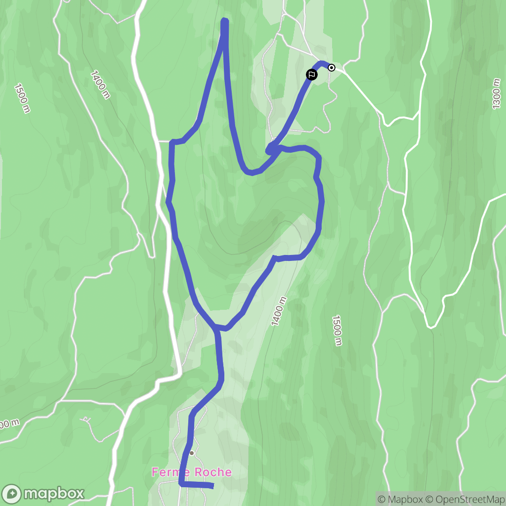 Villard-de-Lans : carte du parcours de randonnée - France