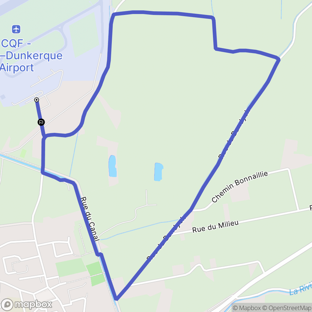 Marck : carte du parcours de randonnée - France