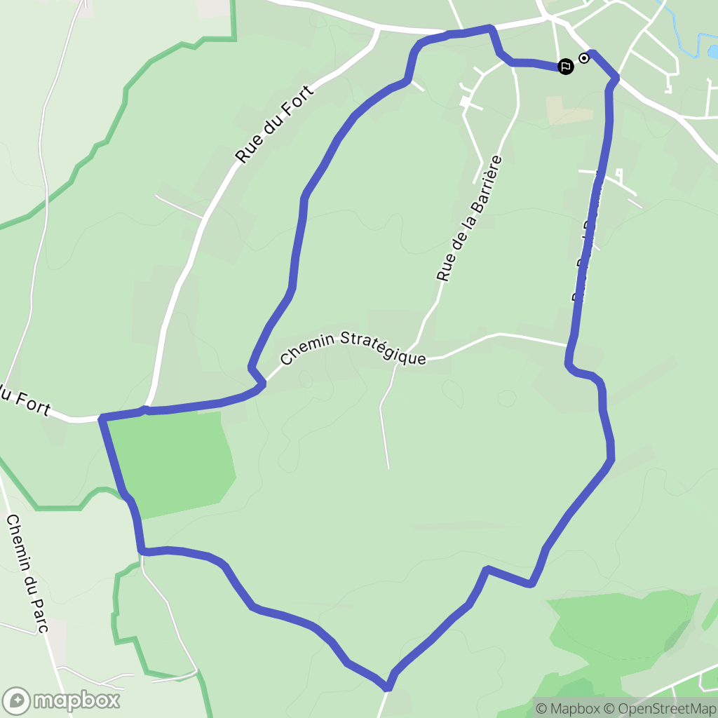 Ferrière-la-Grande : carte du parcours de randonnée - France