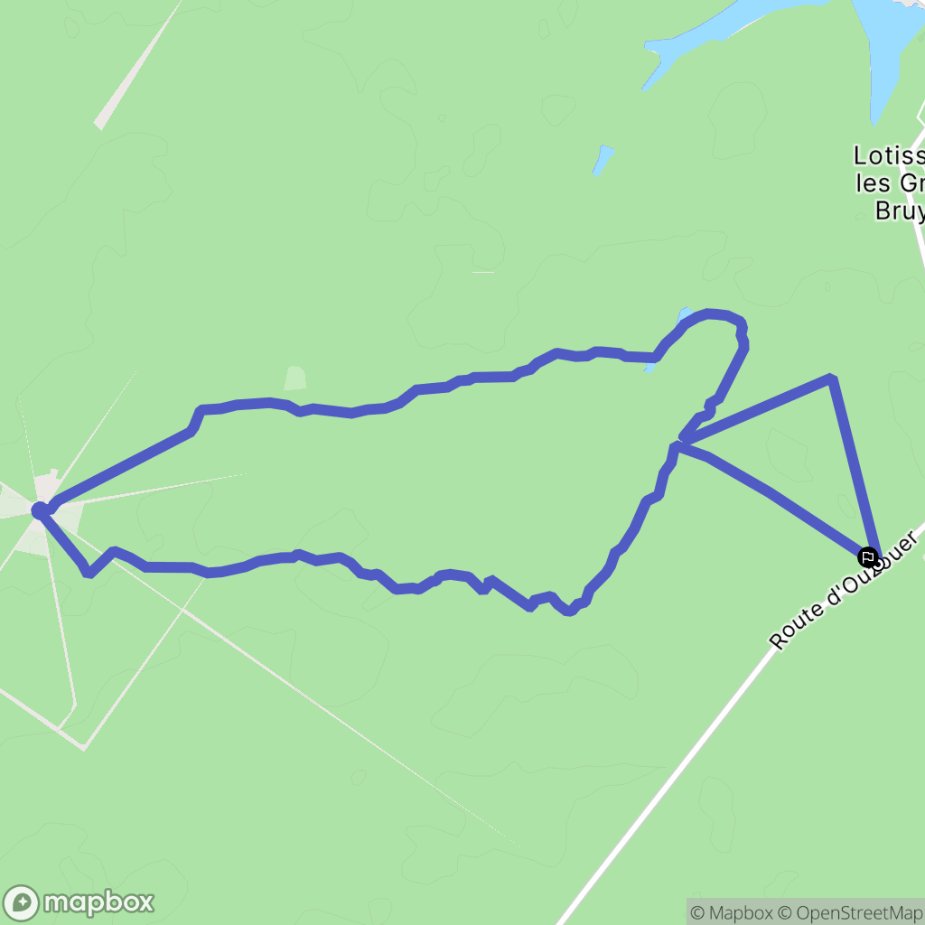 Montereau : carte du parcours de randonnée - France