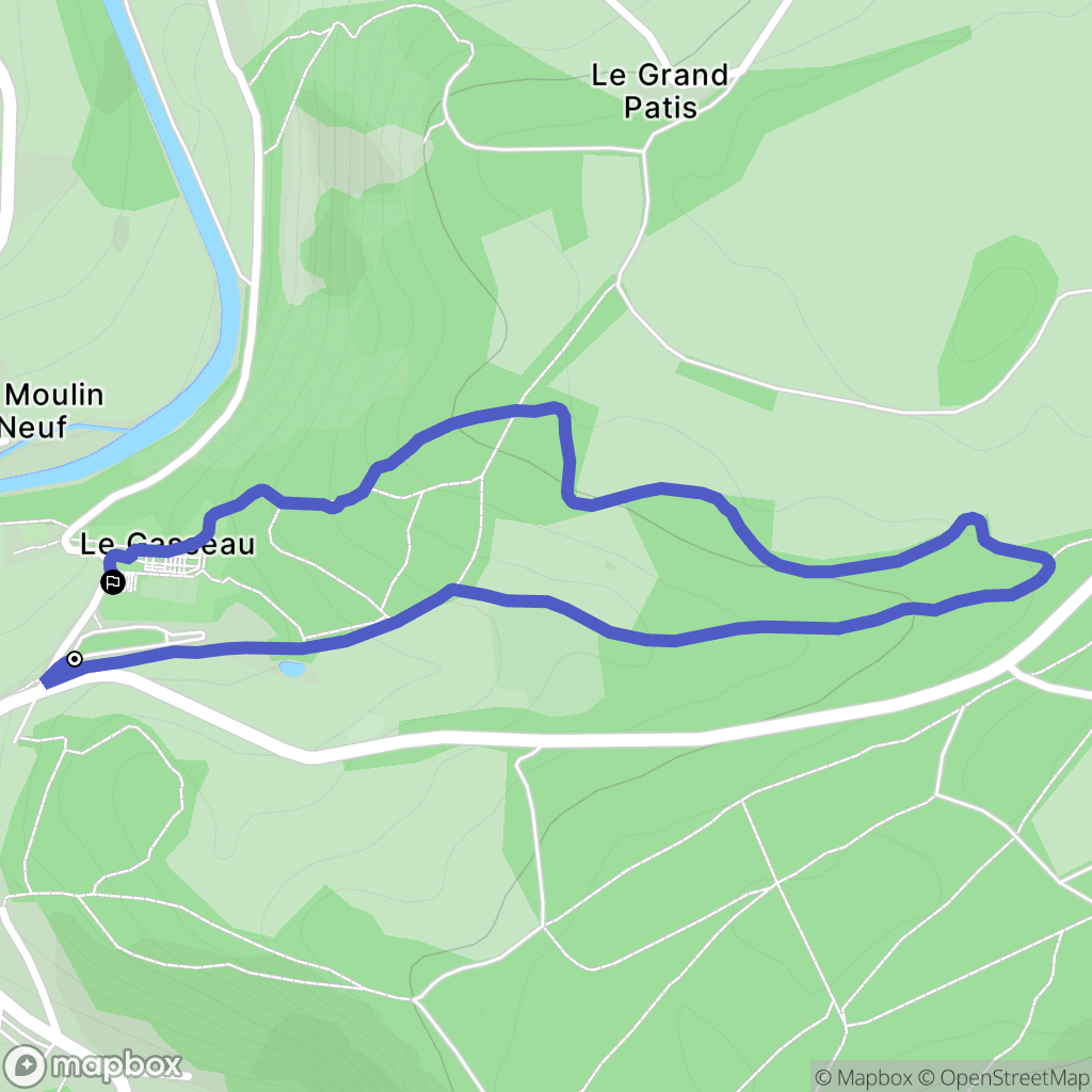 Saint-Léonard-des-Bois : carte du parcours de randonnée - France