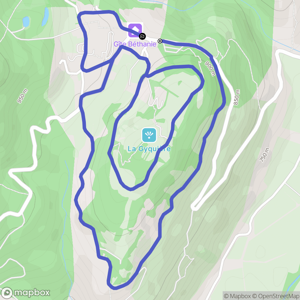 Saint-Étienne-le-Laus : carte du parcours de randonnée - France