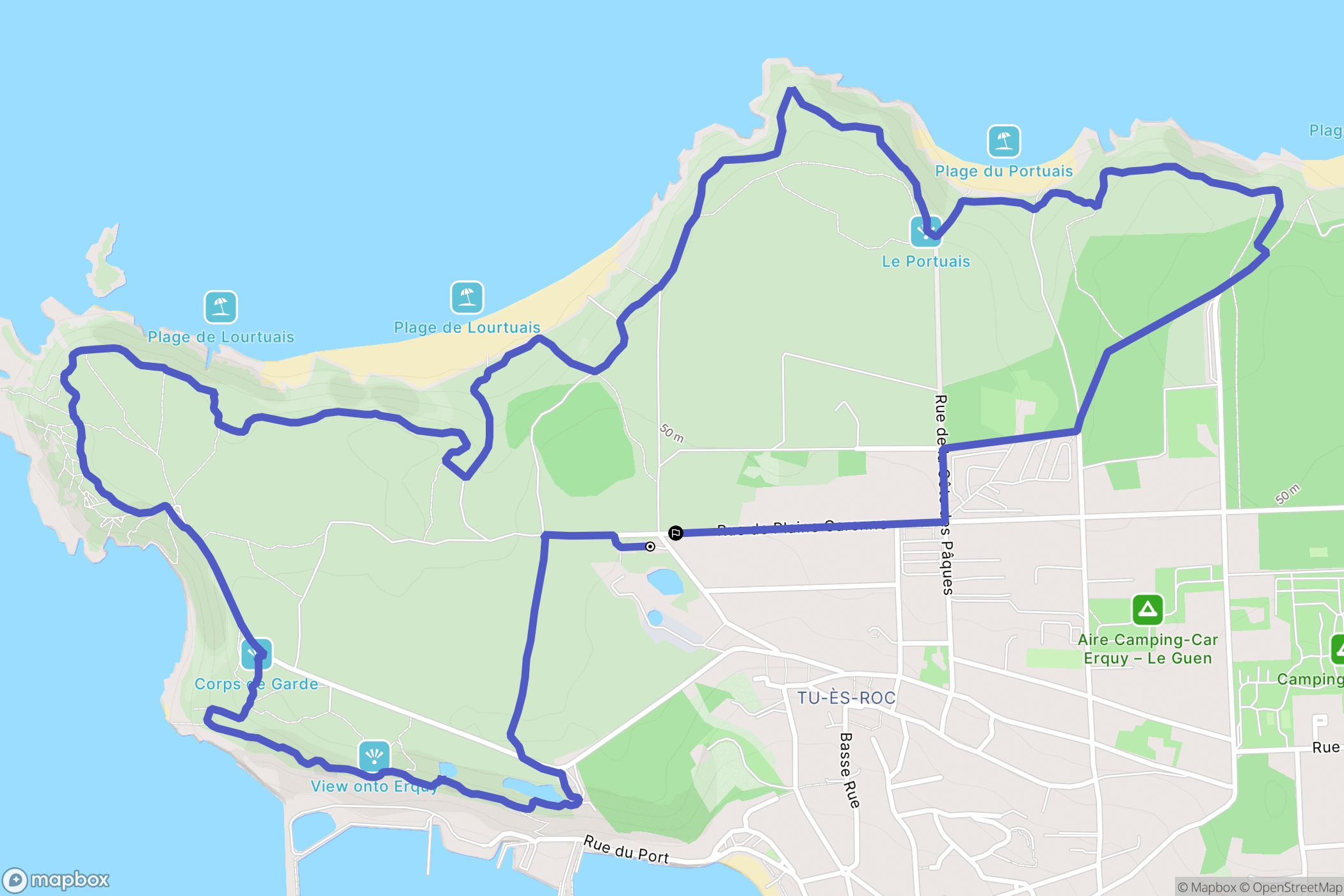 Erquy: routekaart voor buitenactiviteiten - France