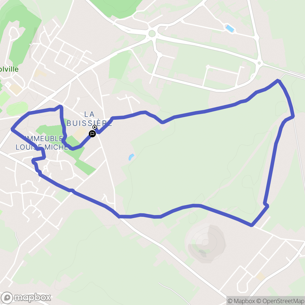 Bruay-la-Buissière : carte du parcours de randonnée - France