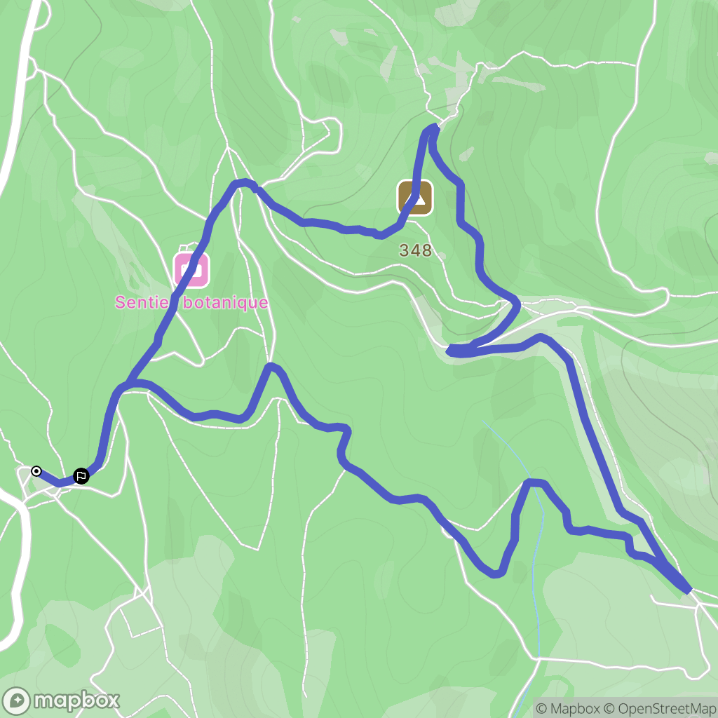 Saint-Rémy-de-Provence : carte du parcours de randonnée - France