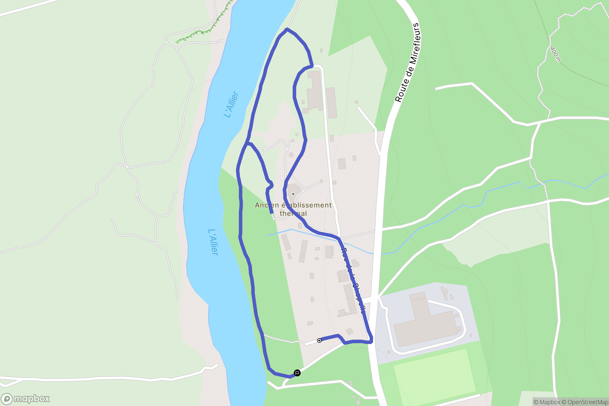 Saint-Maurice : carte du parcours de randonnée - France