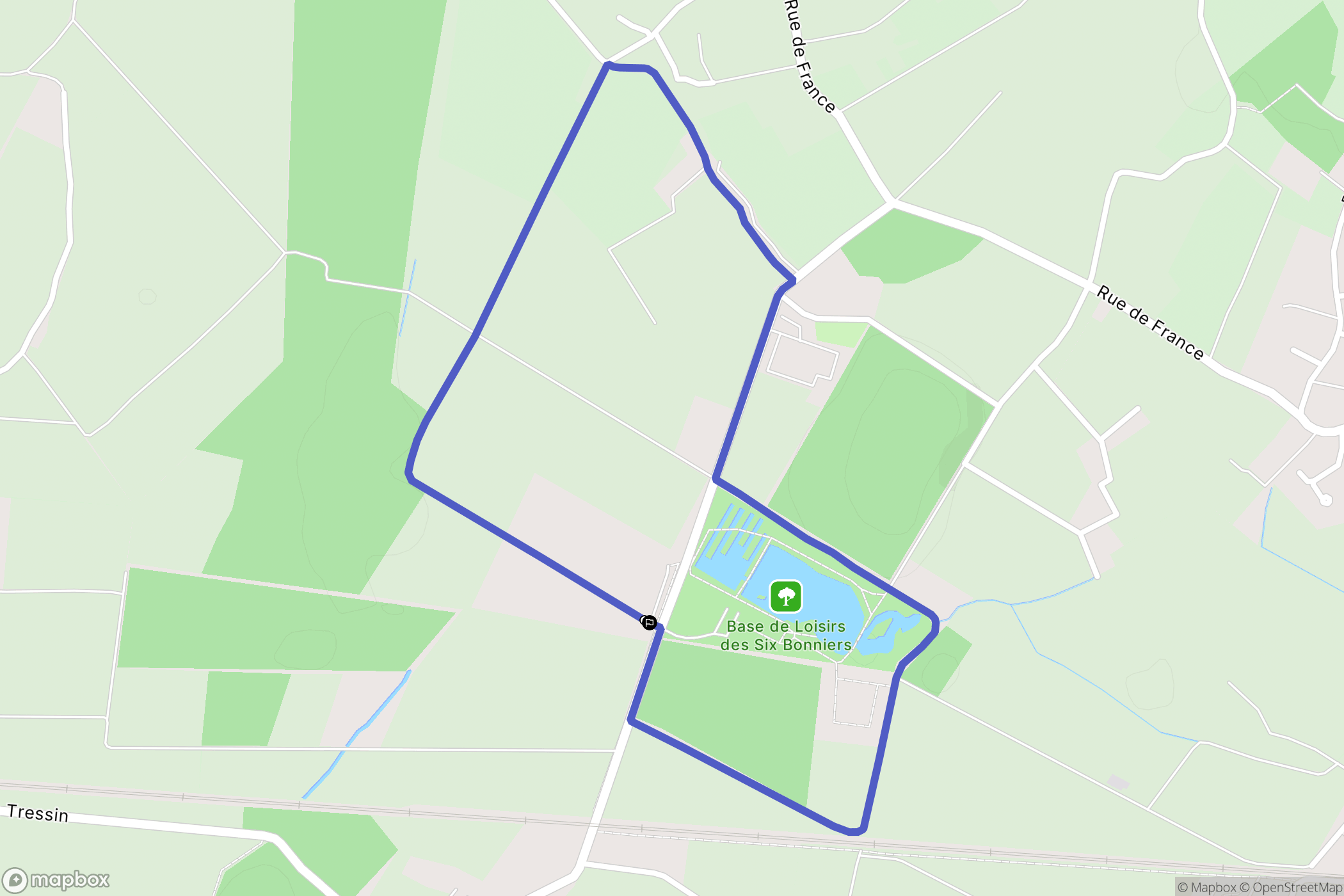 Willems : carte du parcours de randonnée - France