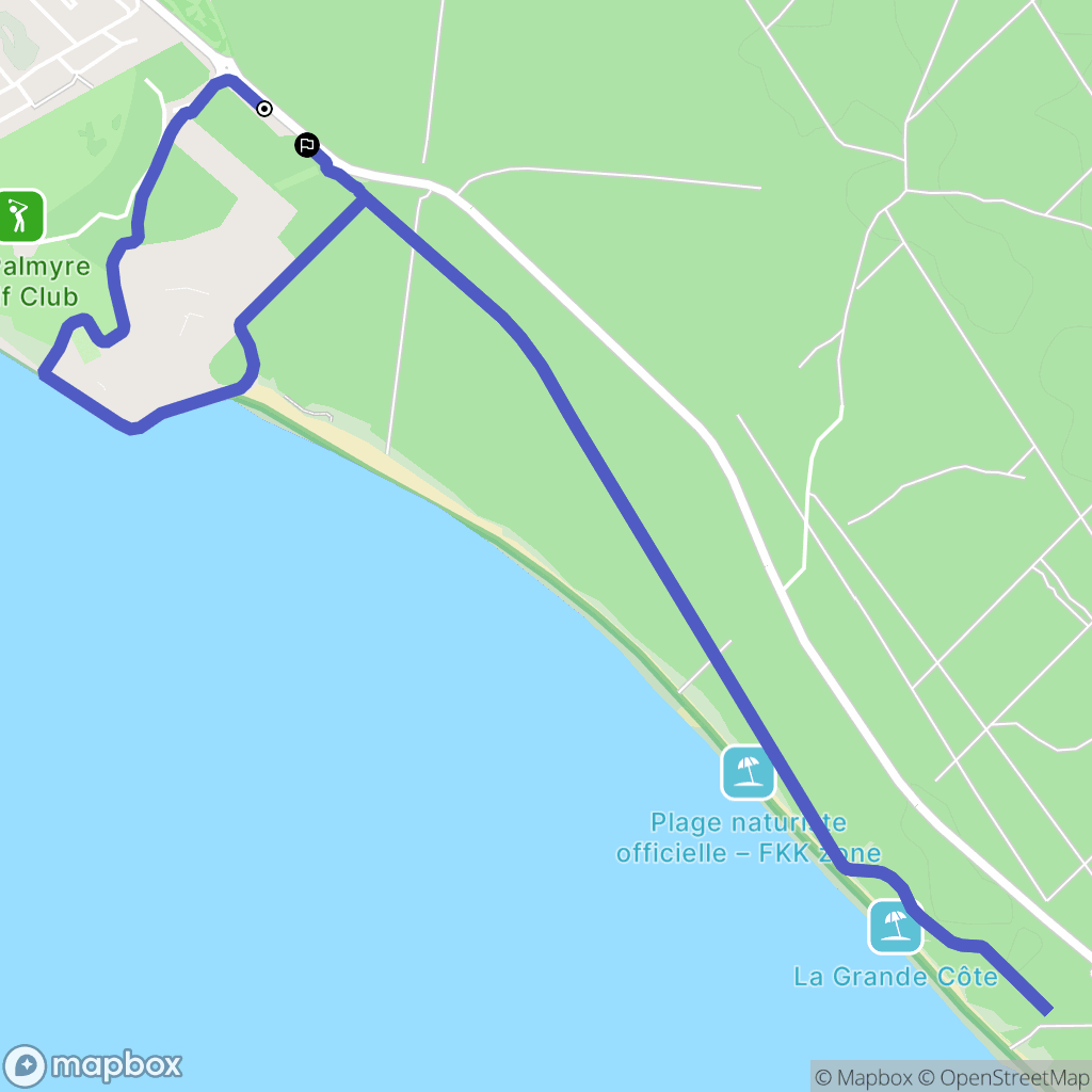 Les Mathes : carte du parcours de randonnée - France