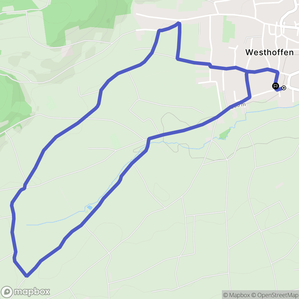 Westhoffen : carte du parcours de randonnée - France