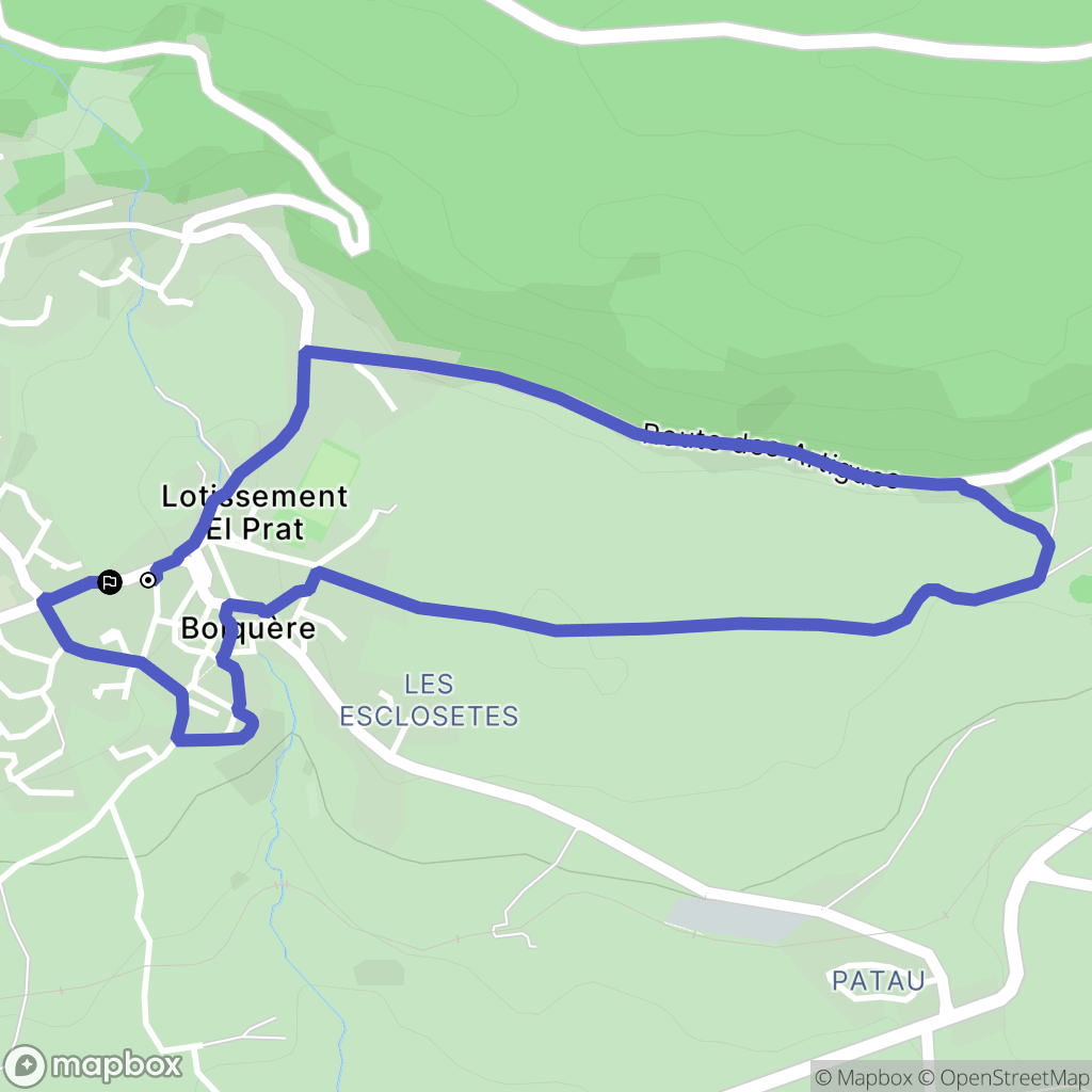 Bolquère : carte du parcours de randonnée - France