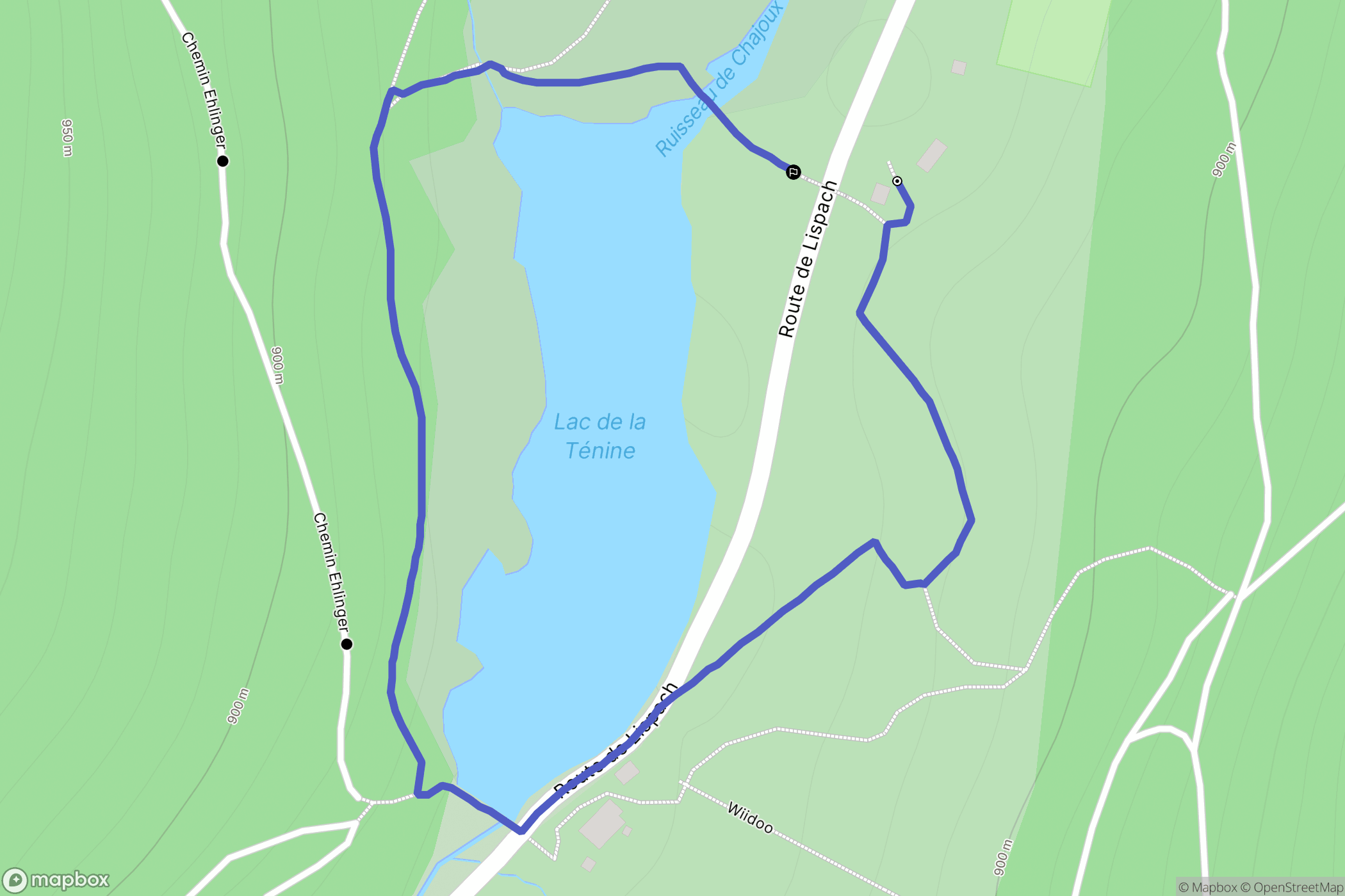 La Bresse : carte du parcours de randonnée - France