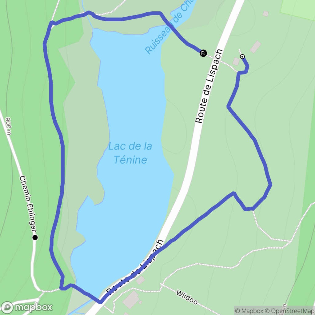La Bresse : carte du parcours de randonnée - France